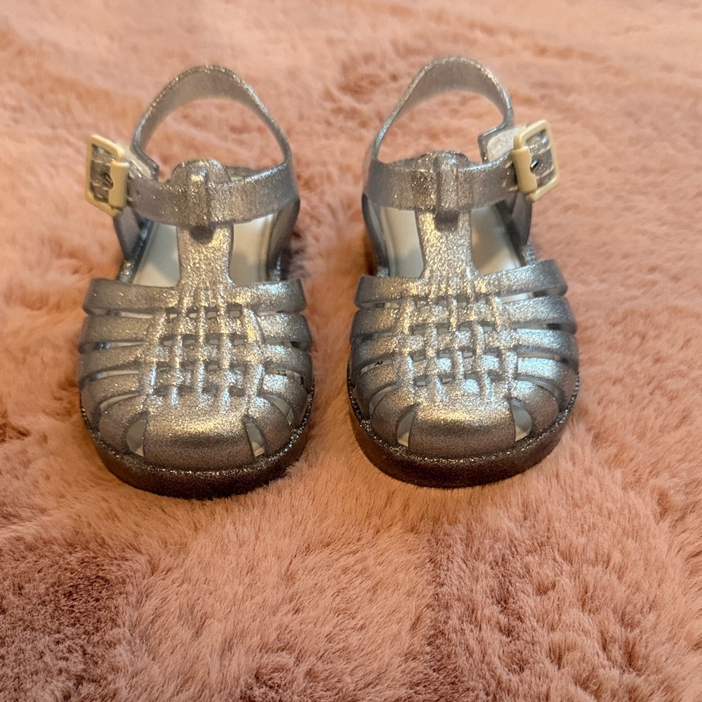Silver Kids Sandals